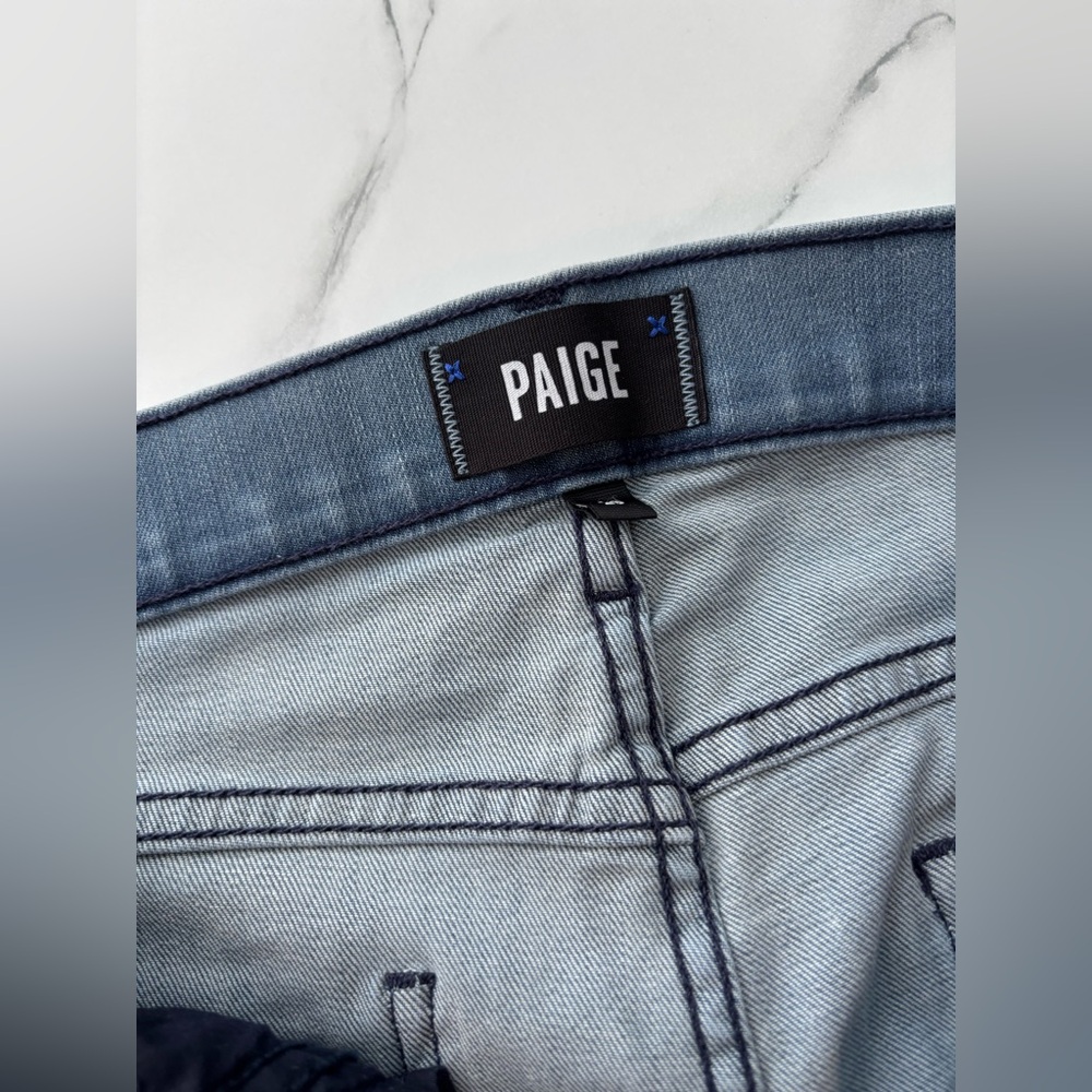 PAIGE Light Blue Denim Jeans - Picture 3 of 4